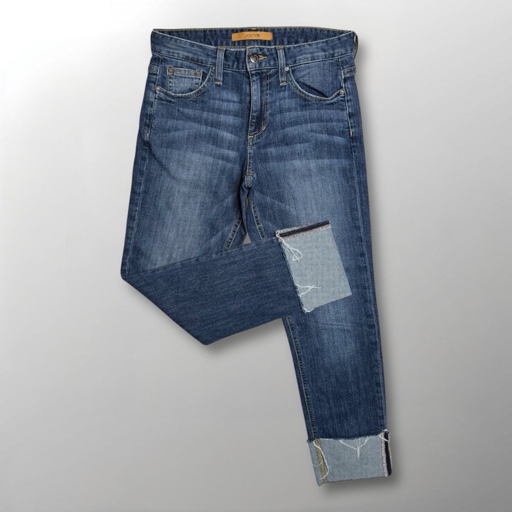 Joe's Jeans Women's Smith Straight Midrise Crop Jean in Dionne Blue Wash Size 25